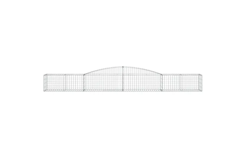 vidaXL 3146958 Arched Gabion Baskets 3 Pcs 400x50x40/60cm Galvanised Iron vidaXL 3146958 Arched Gabion Baskets 3 Pcs 400x50x40/60cm Galvanised Iron