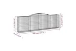 vidaXL 3147010 Arched Gabion Baskets 3 Pcs 400x50x120/140cm Galvanised Iron vidaXL 3147010 Arched Gabion Baskets 3 Pcs 400x50x120/140cm Galvanised Iron