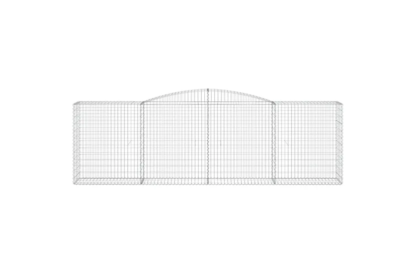 vidaXL 3147010 Arched Gabion Baskets 3 Pcs 400x50x120/140cm Galvanised Iron vidaXL 3147010 Arched Gabion Baskets 3 Pcs 400x50x120/140cm Galvanised Iron