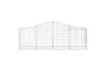 vidaXL 3145389 Arched Gabion Baskets 3 Pcs 200x30x60/80cm Galvanised Iron vidaXL 3145389 Arched Gabion Baskets 3 Pcs 200x30x60/80cm Galvanised Iron