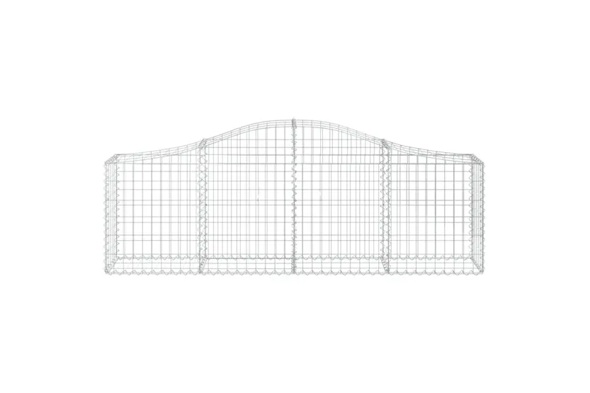 vidaXL 3145389 Arched Gabion Baskets 3 Pcs 200x30x60/80cm Galvanised Iron vidaXL 3145389 Arched Gabion Baskets 3 Pcs 200x30x60/80cm Galvanised Iron