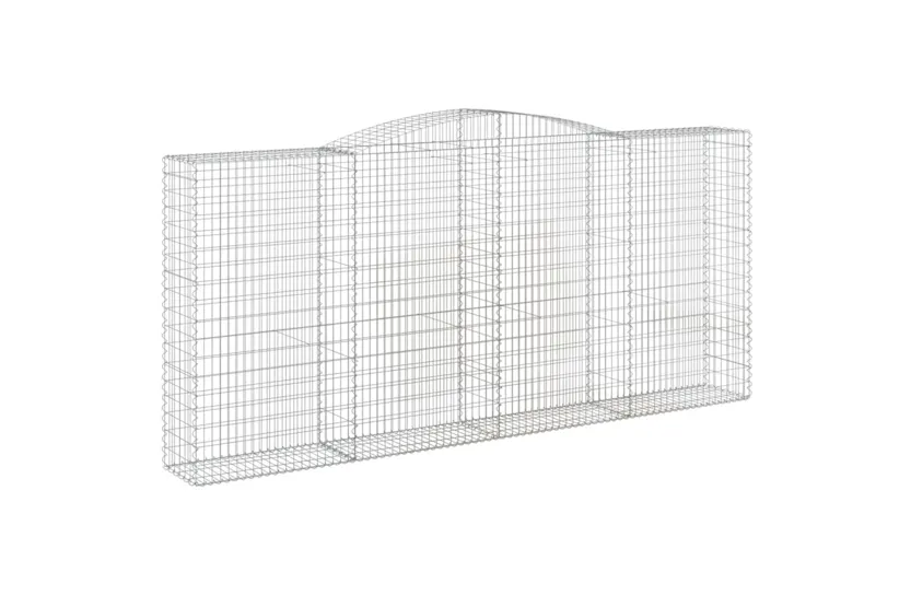 vidaXL 3147049 Arched Gabion Baskets 3 Pcs 400x50x180/200cm Galvanised Iron vidaXL 3147049 Arched Gabion Baskets 3 Pcs 400x50x180/200cm Galvanised Iron