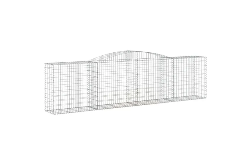 vidaXL 3147003 Arched Gabion Baskets 9 Pcs 400x50x100/120cm Galvanised Iron vidaXL 3147003 Arched Gabion Baskets 9 Pcs 400x50x100/120cm Galvanised Iron