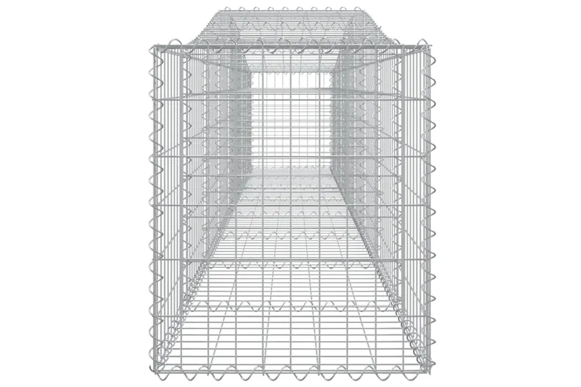 vidaXL 3145932 Arched Gabion Baskets 4 Pcs 400x50x60/80cm Galvanised Iron vidaXL 3145932 Arched Gabion Baskets 4 Pcs 400x50x60/80cm Galvanised Iron