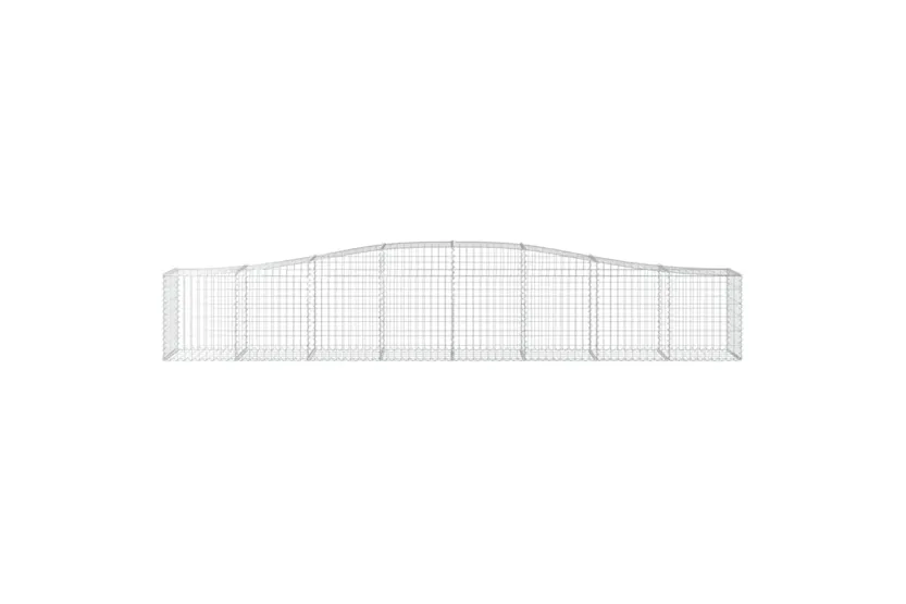 vidaXL 3145932 Arched Gabion Baskets 4 Pcs 400x50x60/80cm Galvanised Iron vidaXL 3145932 Arched Gabion Baskets 4 Pcs 400x50x60/80cm Galvanised Iron