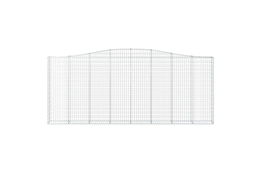 vidaXL 3145865 Arched Gabion Baskets 2 Pcs 400x30x160/180cm Galvanised Iron vidaXL 3145865 Arched Gabion Baskets 2 Pcs 400x30x160/180cm Galvanised Iron