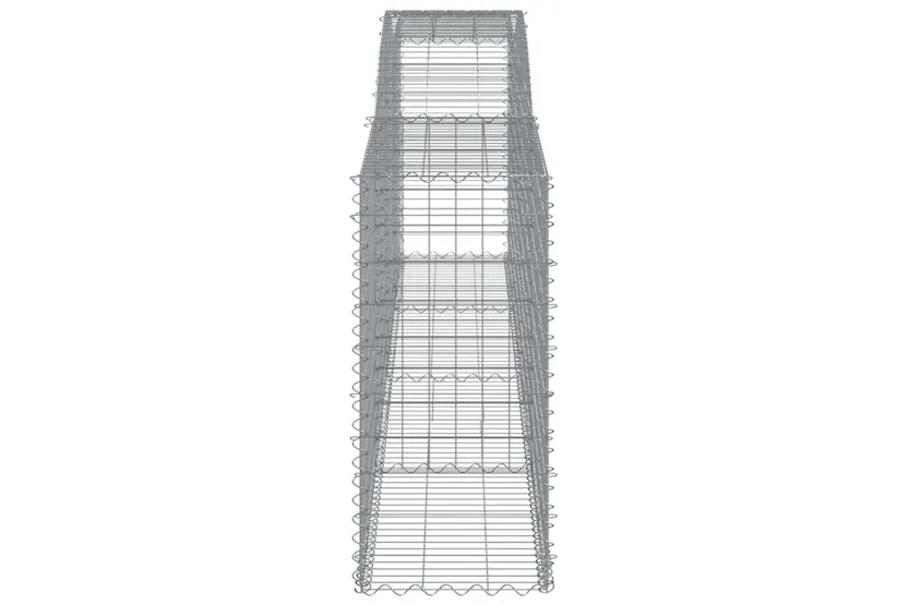 vidaXL 3147003 Arched Gabion Baskets 9 Pcs 400x50x100/120cm Galvanised Iron vidaXL 3147003 Arched Gabion Baskets 9 Pcs 400x50x100/120cm Galvanised Iron