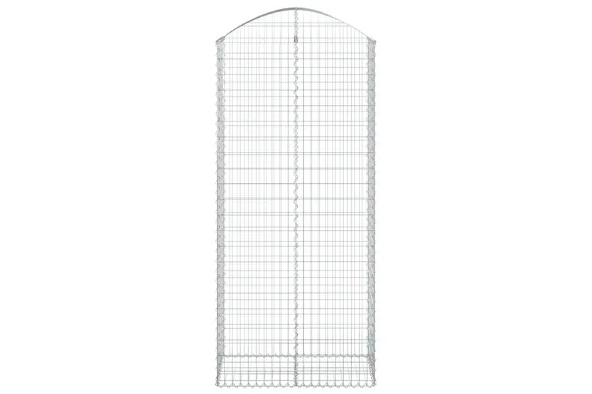 vidaXL 153441 Arched Gabion Basket 100x50x220/240cm Galvanised Iron vidaXL 153441 Arched Gabion Basket 100x50x220/240cm Galvanised Iron