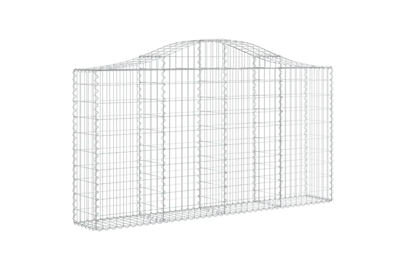 vidaXL 3145440 Arched Gabion Baskets 12 Pcs 200x30x100/120cm Galvanised Iron vidaXL 3145440 Arched Gabion Baskets 12 Pcs 200x30x100/120cm Galvanised Iron