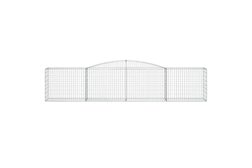 vidaXL 3146984 Arched Gabion Baskets 3 Pcs 400x50x80/100cm Galvanised Iron vidaXL 3146984 Arched Gabion Baskets 3 Pcs 400x50x80/100cm Galvanised Iron