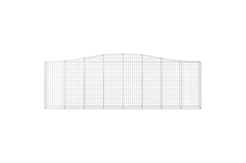vidaXL 3145840 Arched Gabion Baskets 3 Pcs 400x30x120/140cm Galvanised Iron vidaXL 3145840 Arched Gabion Baskets 3 Pcs 400x30x120/140cm Galvanised Iron