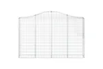 vidaXL 3145453 Arched Gabion Baskets 4 Pcs 200x30x120/140cm Galvanised Iron vidaXL 3145453 Arched Gabion Baskets 4 Pcs 200x30x120/140cm Galvanised Iron