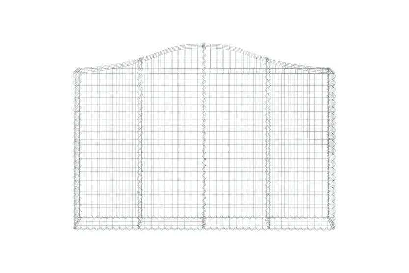 vidaXL 3145453 Arched Gabion Baskets 4 Pcs 200x30x120/140cm Galvanised Iron vidaXL 3145453 Arched Gabion Baskets 4 Pcs 200x30x120/140cm Galvanised Iron