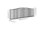 vidaXL 153406 Arched Gabion Basket 400x30x120/140cm Galvanised Iron vidaXL 153406 Arched Gabion Basket 400x30x120/140cm Galvanised Iron