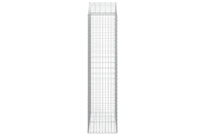 vidaXL 153440 Arched Gabion Basket 100x50x200/220cm Galvanised Iron vidaXL 153440 Arched Gabion Basket 100x50x200/220cm Galvanised Iron