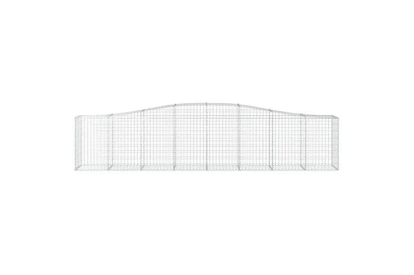 vidaXL 153414 Arched Gabion Basket 400x50x80/100cm Galvanised Iron vidaXL 153414 Arched Gabion Basket 400x50x80/100cm Galvanised Iron