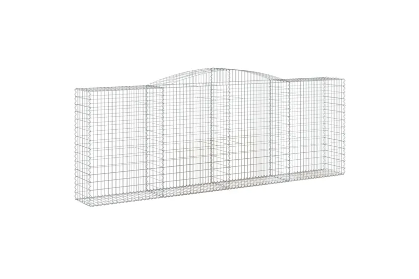 vidaXL 3147024 Arched Gabion Baskets 4 Pcs 400x50x140/160cm Galvanised Iron vidaXL 3147024 Arched Gabion Baskets 4 Pcs 400x50x140/160cm Galvanised Iron