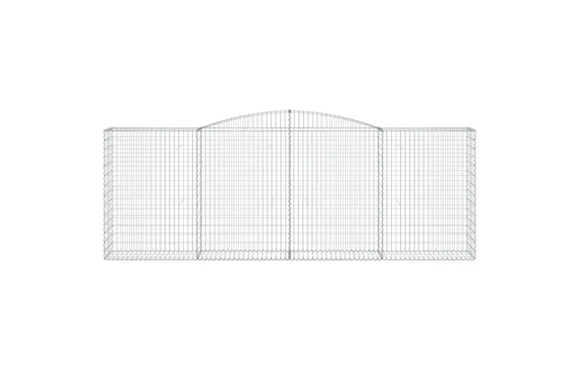 vidaXL 3147024 Arched Gabion Baskets 4 Pcs 400x50x140/160cm Galvanised Iron vidaXL 3147024 Arched Gabion Baskets 4 Pcs 400x50x140/160cm Galvanised Iron