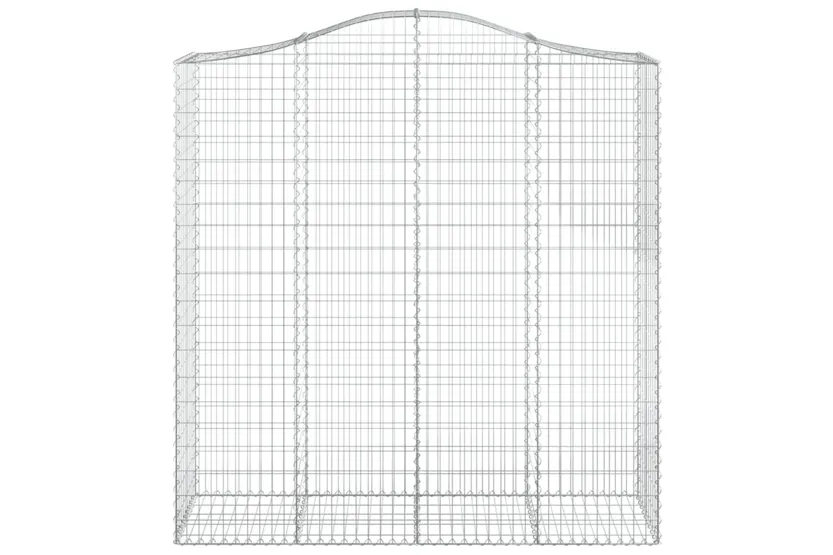 vidaXL 153400 Arched Gabion Basket 200x50x200/220cm Galvanised Iron vidaXL 153400 Arched Gabion Basket 200x50x200/220cm Galvanised Iron
