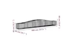 vidaXL 3145920 Arched Gabion Baskets 5 Pcs 400x50x40/60cm Galvanised Iron vidaXL 3145920 Arched Gabion Baskets 5 Pcs 400x50x40/60cm Galvanised Iron