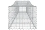 vidaXL 3145919 Arched Gabion Baskets 4 Pcs 400x50x40/60cm Galvanised Iron vidaXL 3145919 Arched Gabion Baskets 4 Pcs 400x50x40/60cm Galvanised Iron