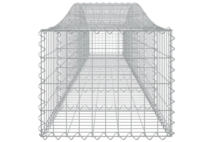 vidaXL 3145919 Arched Gabion Baskets 4 Pcs 400x50x40/60cm Galvanised Iron vidaXL 3145919 Arched Gabion Baskets 4 Pcs 400x50x40/60cm Galvanised Iron