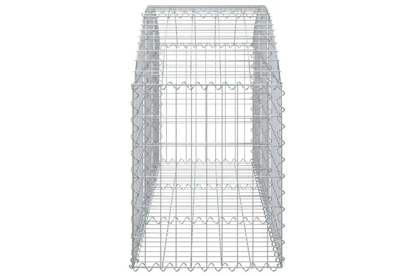 vidaXL 153453 Arched Gabion Basket 150x50x60/80cm Galvanised Iron vidaXL 153453 Arched Gabion Basket 150x50x60/80cm Galvanised Iron