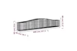 vidaXL 3145932 Arched Gabion Baskets 4 Pcs 400x50x60/80cm Galvanised Iron vidaXL 3145932 Arched Gabion Baskets 4 Pcs 400x50x60/80cm Galvanised Iron