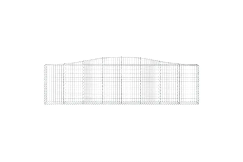 vidaXL 3145832 Arched Gabion Baskets 8 Pcs 400x30x100/120cm Galvanised Iron vidaXL 3145832 Arched Gabion Baskets 8 Pcs 400x30x100/120cm Galvanised Iron