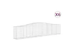 vidaXL 3145947 Arched Gabion Baskets 6 Pcs 400x50x80/100cm Galvanised Iron vidaXL 3145947 Arched Gabion Baskets 6 Pcs 400x50x80/100cm Galvanised Iron