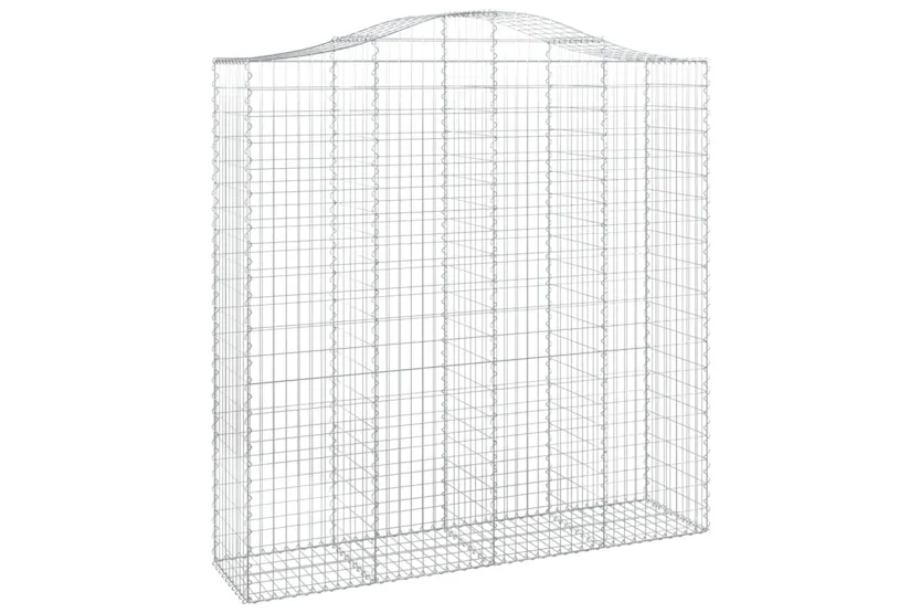 vidaXL 153400 Arched Gabion Basket 200x50x200/220cm Galvanised Iron vidaXL 153400 Arched Gabion Basket 200x50x200/220cm Galvanised Iron
