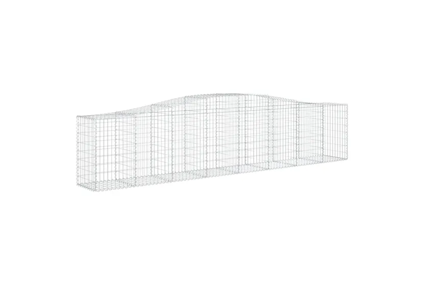 vidaXL 153414 Arched Gabion Basket 400x50x80/100cm Galvanised Iron vidaXL 153414 Arched Gabion Basket 400x50x80/100cm Galvanised Iron