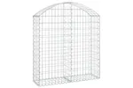 vidaXL 153425 Arched Gabion Basket 100x30x100/120cm Galvanised Iron vidaXL 153425 Arched Gabion Basket 100x30x100/120cm Galvanised Iron