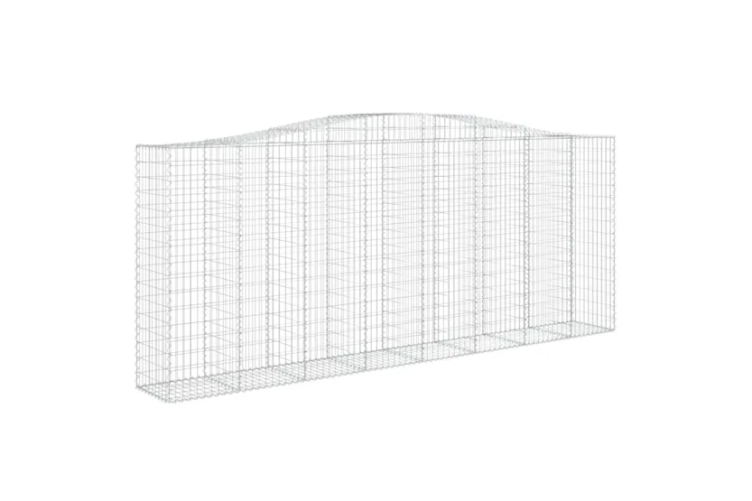 vidaXL 153418 Arched Gabion Basket 400x50x160/180cm Galvanised Iron vidaXL 153418 Arched Gabion Basket 400x50x160/180cm Galvanised Iron