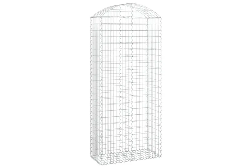 vidaXL 153441 Arched Gabion Basket 100x50x220/240cm Galvanised Iron vidaXL 153441 Arched Gabion Basket 100x50x220/240cm Galvanised Iron