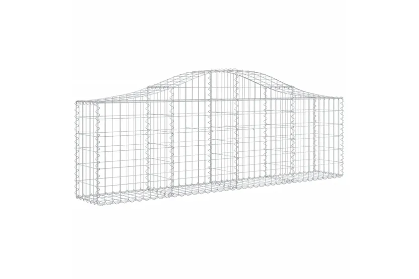vidaXL 3145392 Arched Gabion Baskets 6 Pcs 200x30x60/80cm Galvanised Iron vidaXL 3145392 Arched Gabion Baskets 6 Pcs 200x30x60/80cm Galvanised Iron