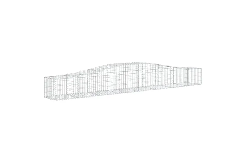 vidaXL 3145919 Arched Gabion Baskets 4 Pcs 400x50x40/60cm Galvanised Iron vidaXL 3145919 Arched Gabion Baskets 4 Pcs 400x50x40/60cm Galvanised Iron