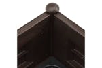 vidaXL 313976 Garden Raised Bed Pp Mocha 100x43x35cm vidaXL 313976 Garden Raised Bed Pp Mocha 100x43x35cm