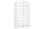 vidaXL 153438 Arched Gabion Basket 100x50x160/180cm Galvanised Iron vidaXL 153438 Arched Gabion Basket 100x50x160/180cm Galvanised Iron