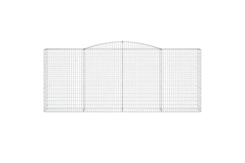 vidaXL 3147035 Arched Gabion Baskets 2 Pcs 400x50x160/180cm Galvanised Iron vidaXL 3147035 Arched Gabion Baskets 2 Pcs 400x50x160/180cm Galvanised Iron
