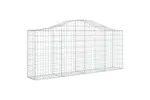 vidaXL 3145414 Arched Gabion Baskets 7 Pcs 200x30x80/100cm Galvanised Iron vidaXL 3145414 Arched Gabion Baskets 7 Pcs 200x30x80/100cm Galvanised Iron