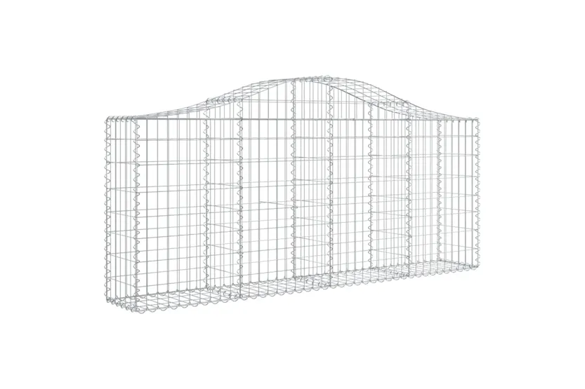 vidaXL 3145414 Arched Gabion Baskets 7 Pcs 200x30x80/100cm Galvanised Iron vidaXL 3145414 Arched Gabion Baskets 7 Pcs 200x30x80/100cm Galvanised Iron