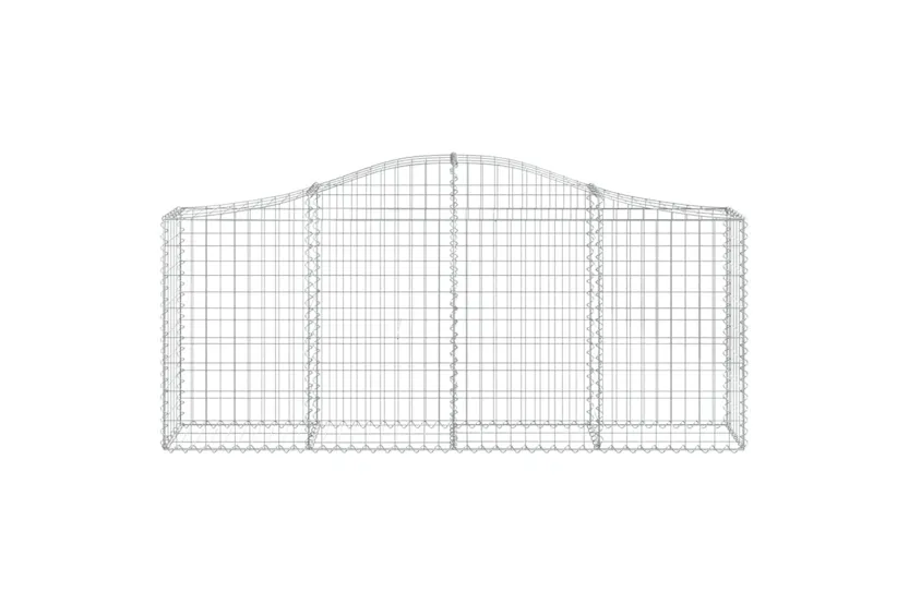 vidaXL 3145414 Arched Gabion Baskets 7 Pcs 200x30x80/100cm Galvanised Iron vidaXL 3145414 Arched Gabion Baskets 7 Pcs 200x30x80/100cm Galvanised Iron