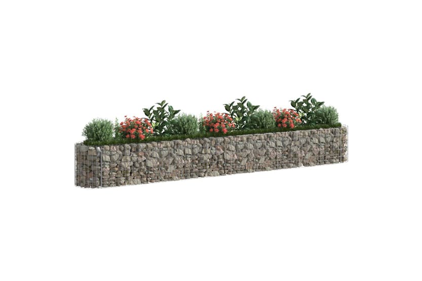 vidaXL 152028 Gabion Raised Bed Galvanised Iron 400x50x50cm vidaXL 152028 Gabion Raised Bed Galvanised Iron 400x50x50cm