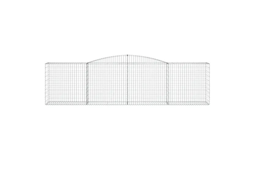 vidaXL 3147003 Arched Gabion Baskets 9 Pcs 400x50x100/120cm Galvanised Iron vidaXL 3147003 Arched Gabion Baskets 9 Pcs 400x50x100/120cm Galvanised Iron