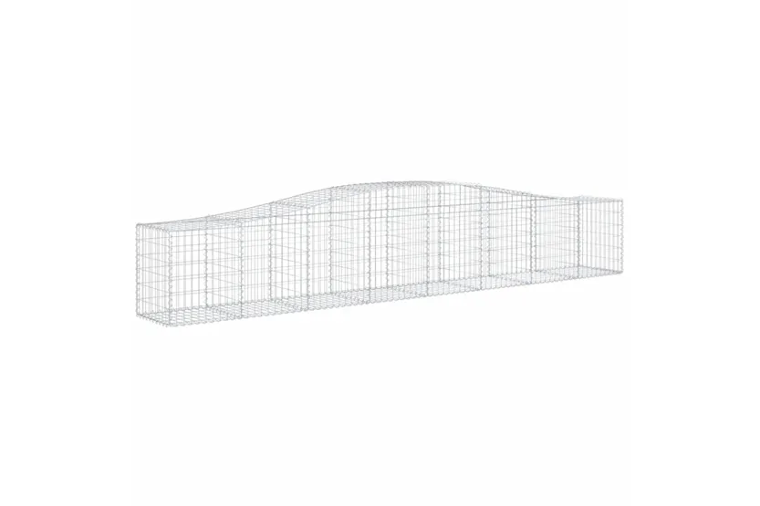 vidaXL 3145934 Arched Gabion Baskets 6 Pcs 400x50x60/80cm Galvanised Iron vidaXL 3145934 Arched Gabion Baskets 6 Pcs 400x50x60/80cm Galvanised Iron