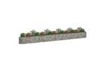 vidaXL 152031 Gabion Raised Bed Galvanised Iron 610x50x50cm vidaXL 152031 Gabion Raised Bed Galvanised Iron 610x50x50cm