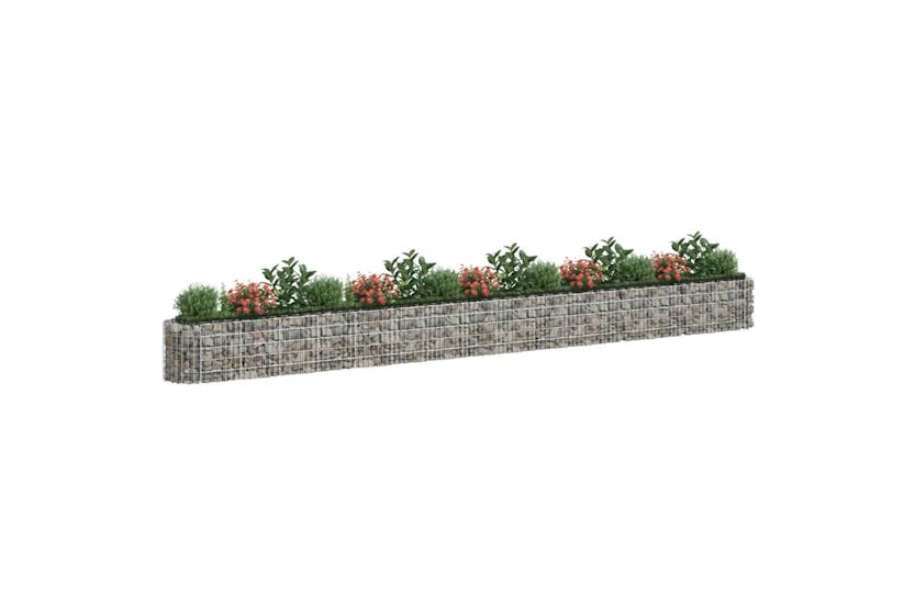 vidaXL 152031 Gabion Raised Bed Galvanised Iron 610x50x50cm vidaXL 152031 Gabion Raised Bed Galvanised Iron 610x50x50cm