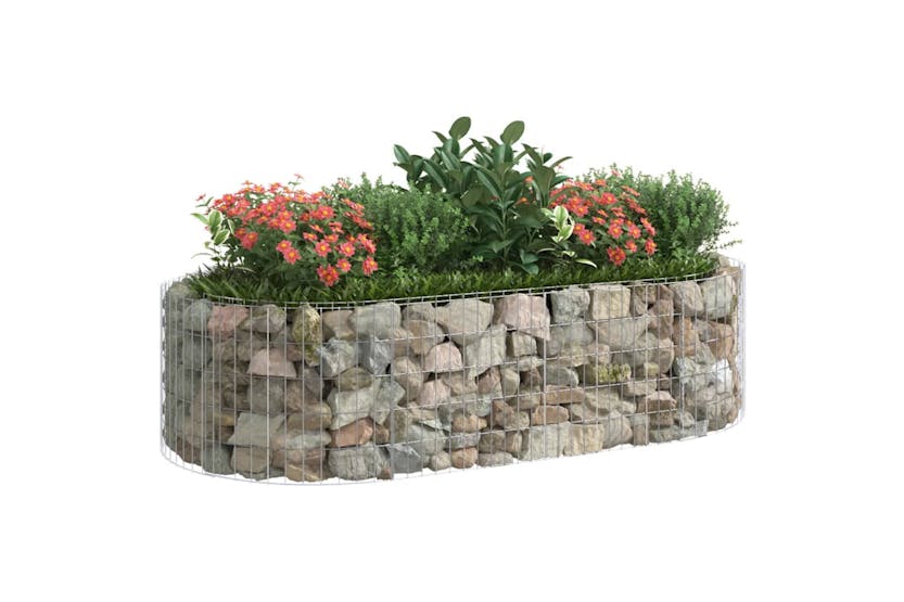 vidaXL 152040 Gabion Raised Bed Galvanised Iron 200x100x50cm vidaXL 152040 Gabion Raised Bed Galvanised Iron 200x100x50cm