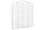 vidaXL 153391 Arched Gabion Basket 200x30x220/240cm Galvanised Iron vidaXL 153391 Arched Gabion Basket 200x30x220/240cm Galvanised Iron